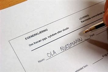 Egenerklæring: Declaracion  